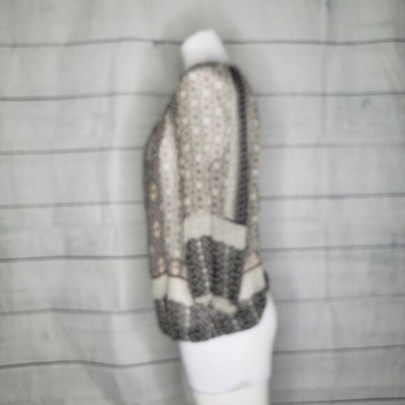 Fig & Flower semisheer top peasant sleeve boho PM - Picture 4 of 6